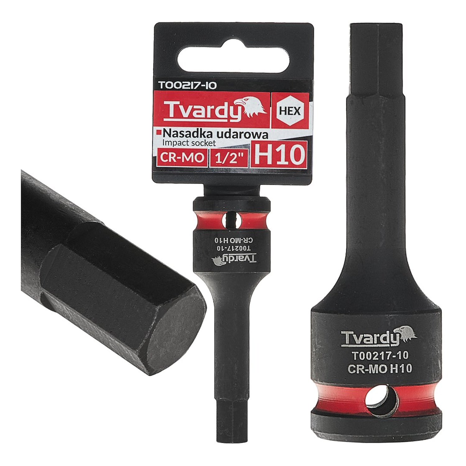 DUGÓKULCS ÜTVECSAVARHOZ HEX H10 1/2 CR-MO TVARDY