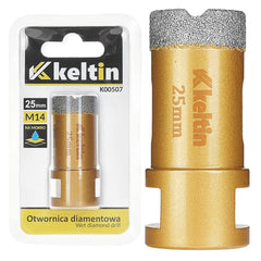 GYÉMÁNTOZOTT LYUKFÚRÓ 25 MM M14 KELTIN