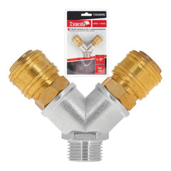 SŰRÍTETTLEVEGŐ ELOSZTÓ 1/2, 2 KIMENETTEL, GYORSCSATLAKOZÓKKAL