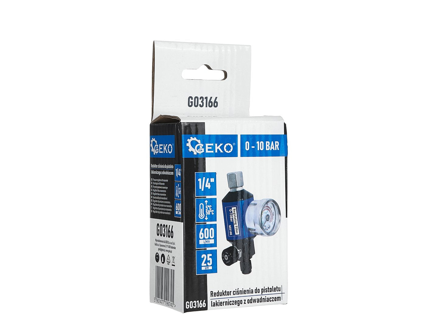 VÍZLEVÁLASZTÓ NYOMÁSSZABÁLYOZÓVAL FESTÉKSZÓRÓ PISZTOLYHOZ 1/4"