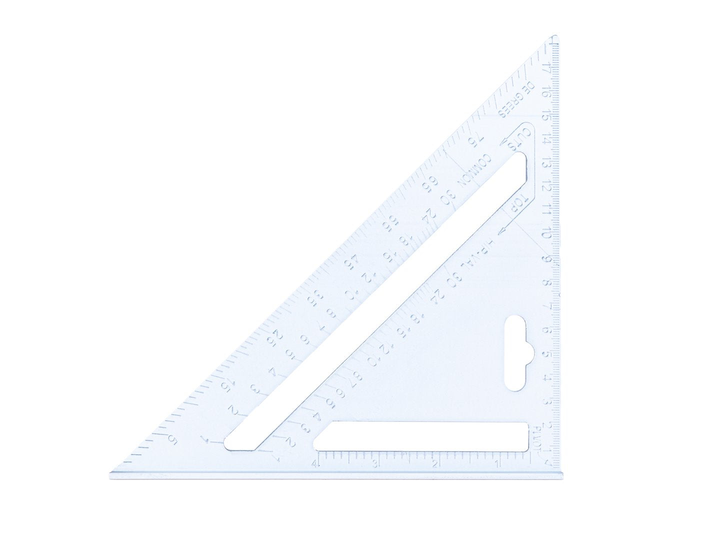 ASZTALOS- ÉS ÉPÍTŐIPARI DERÉKSZÖGŰ VONALZÓ 180×180×255 MM