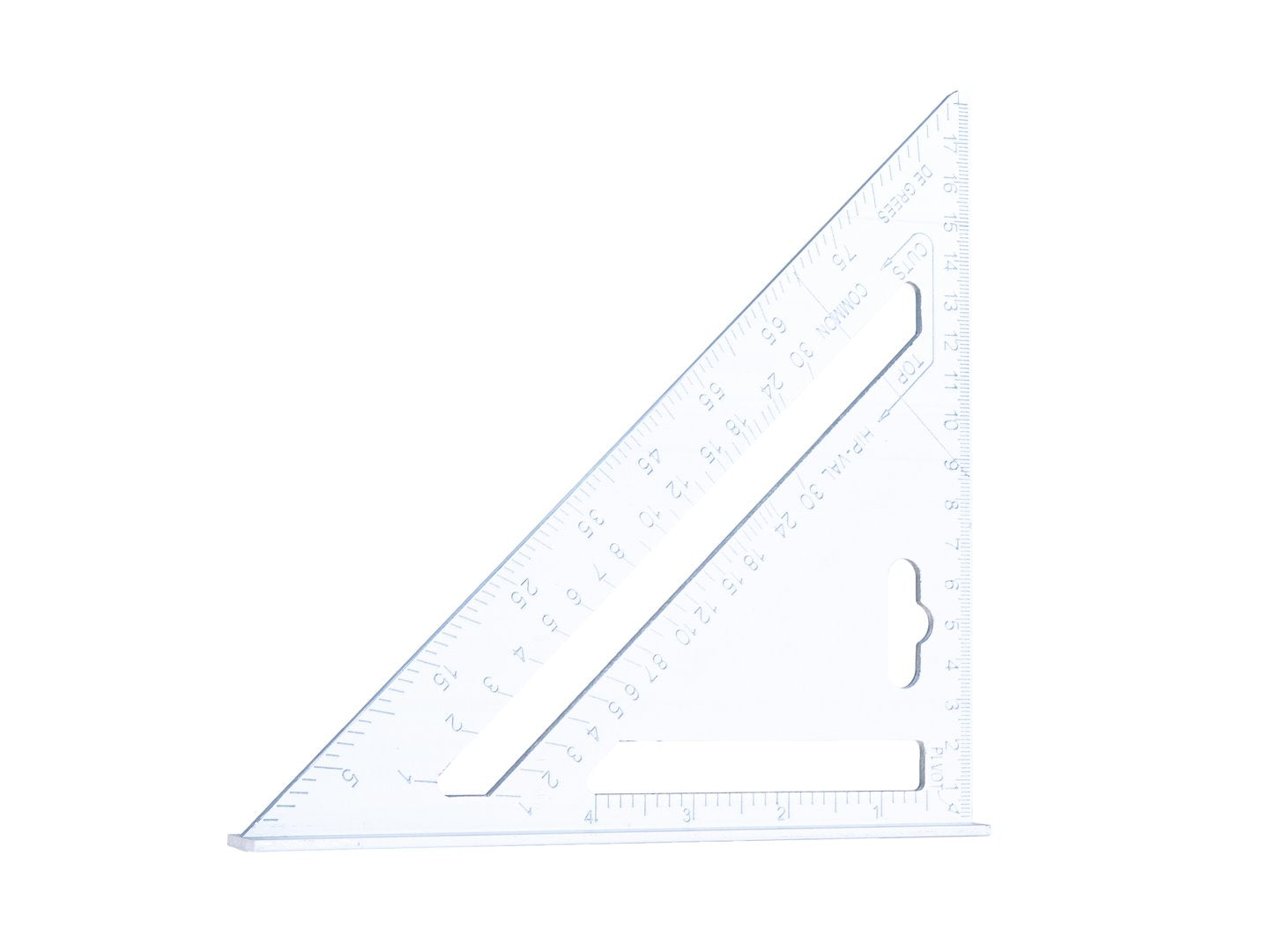 ASZTALOS- ÉS ÉPÍTŐIPARI DERÉKSZÖGŰ VONALZÓ 180×180×255 MM