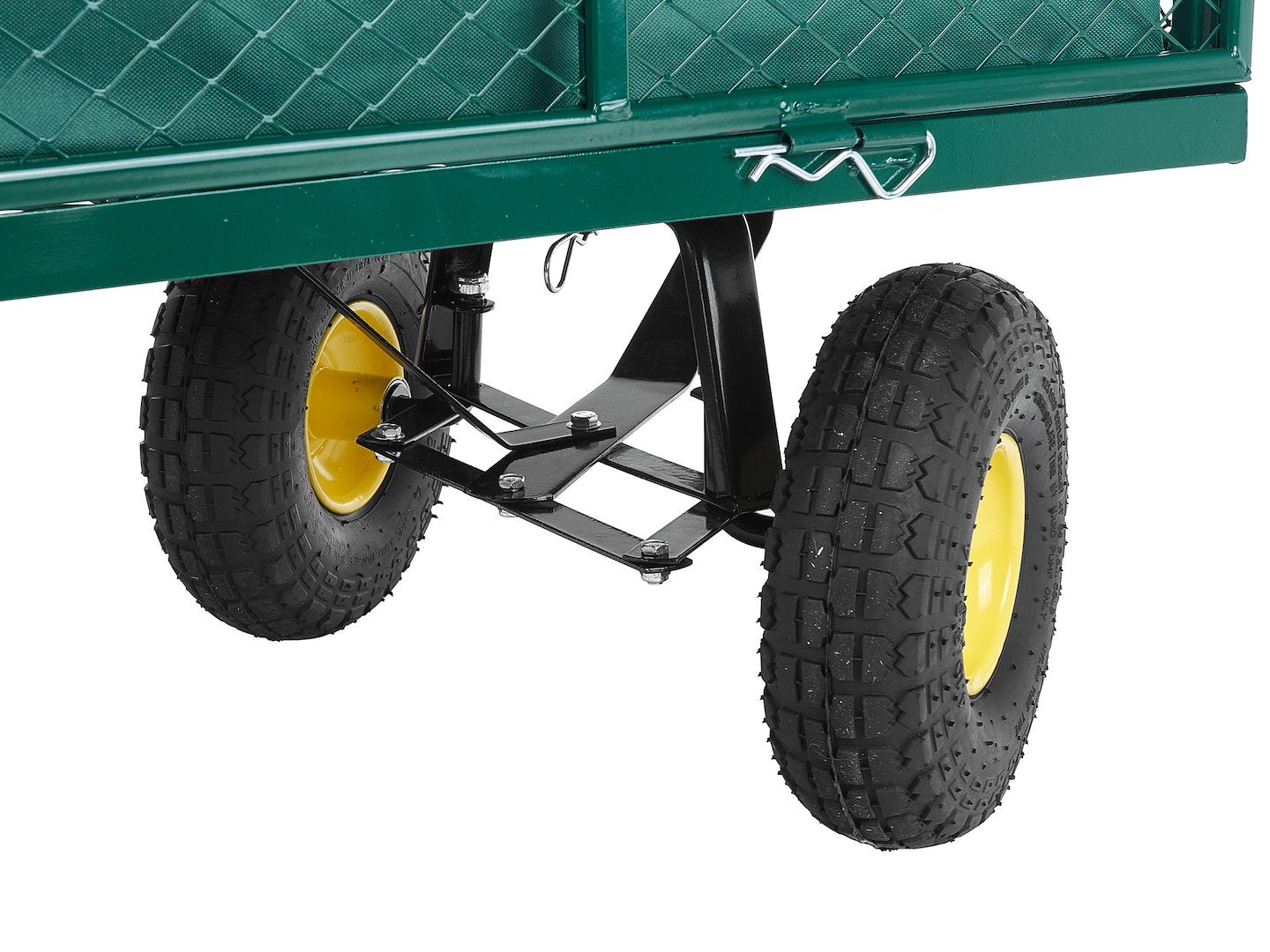 KERTI KOCSI LEHAJTHATÓ OLDALFALAKKAL 220 L 96×51×40 CM GEKO