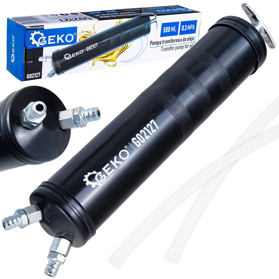 KÉZI SZIVATTYÚ OLAJ ÉS EGYÉB FOLYADÉKOK ÁTFEJTÉSÉHEZ 500 ML GEKO