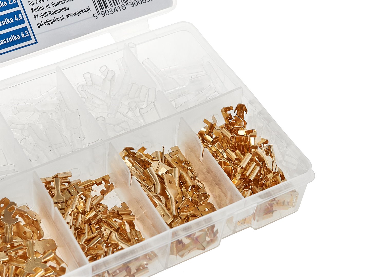 AUTÓKÁBEL CSATLAKOZÓ KÉSZLET 450 DB 2.8-6.3 MM GEKO