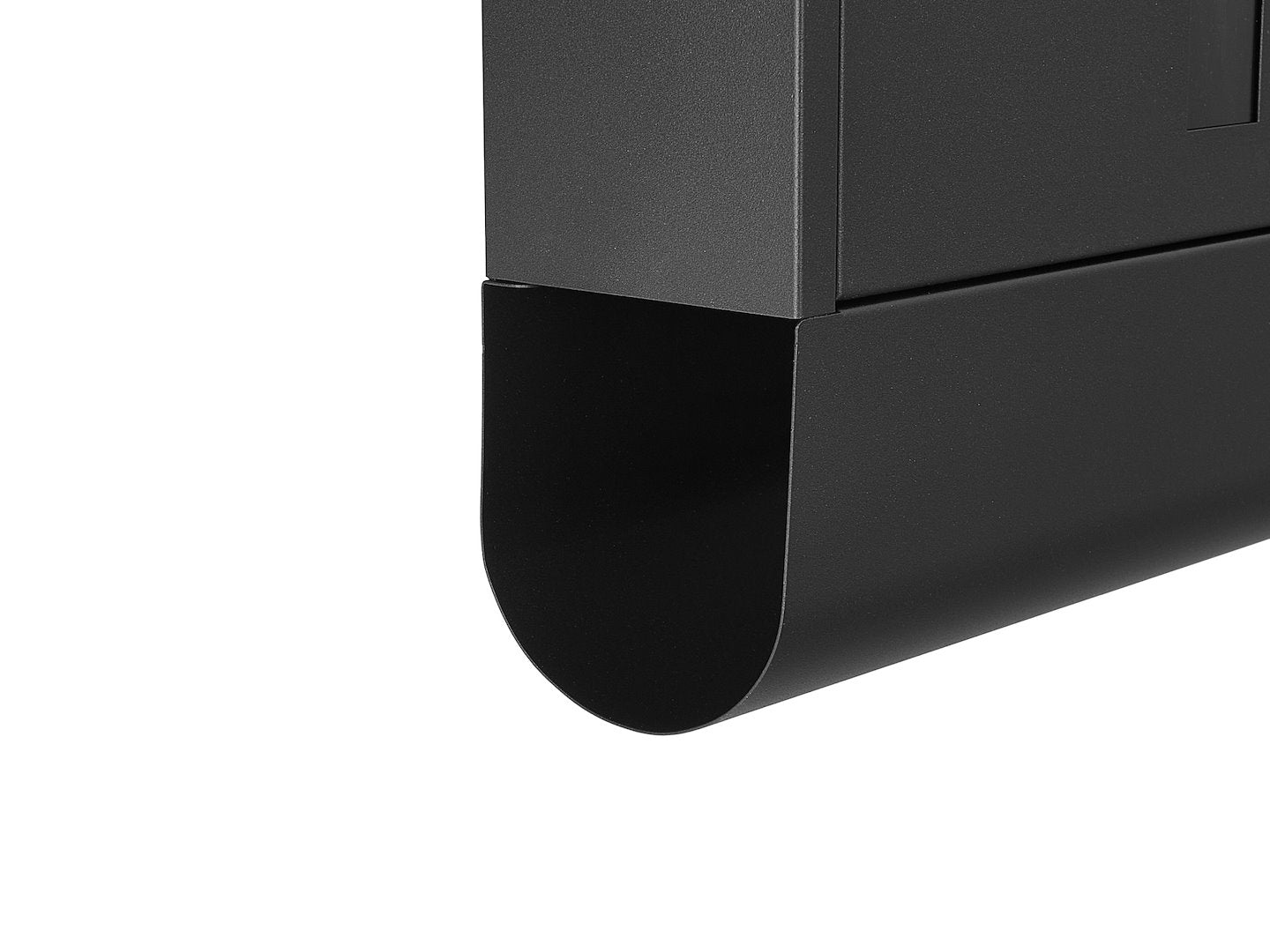 POSTALÁDA ÚJSÁGTARTÓVAL FEKETE 34×30.7×10 CM