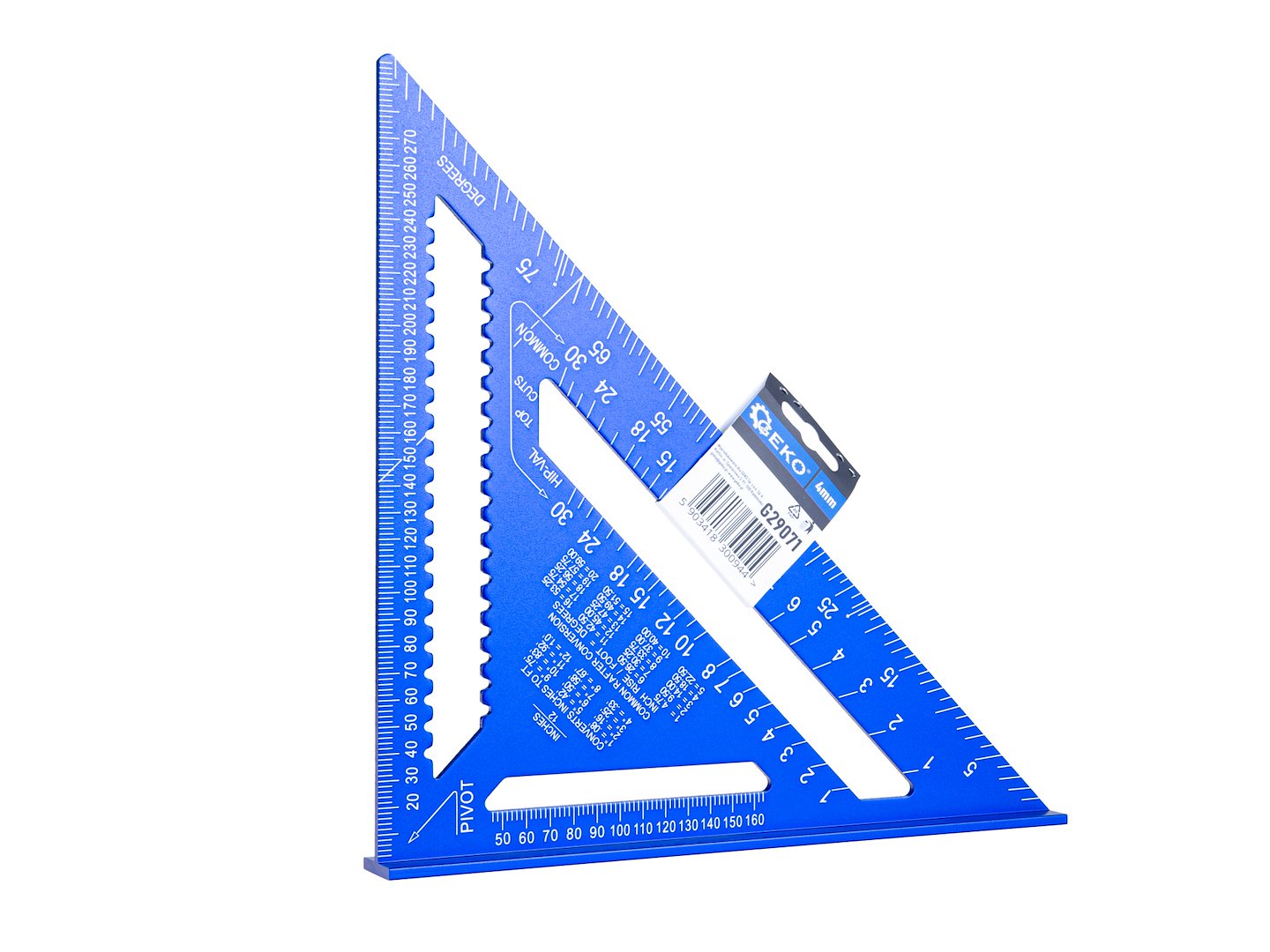 ÉPÍTŐIPARI / ASZTALOS DERÉKSZÖGŰ VONALZÓ 300×300×430 MM