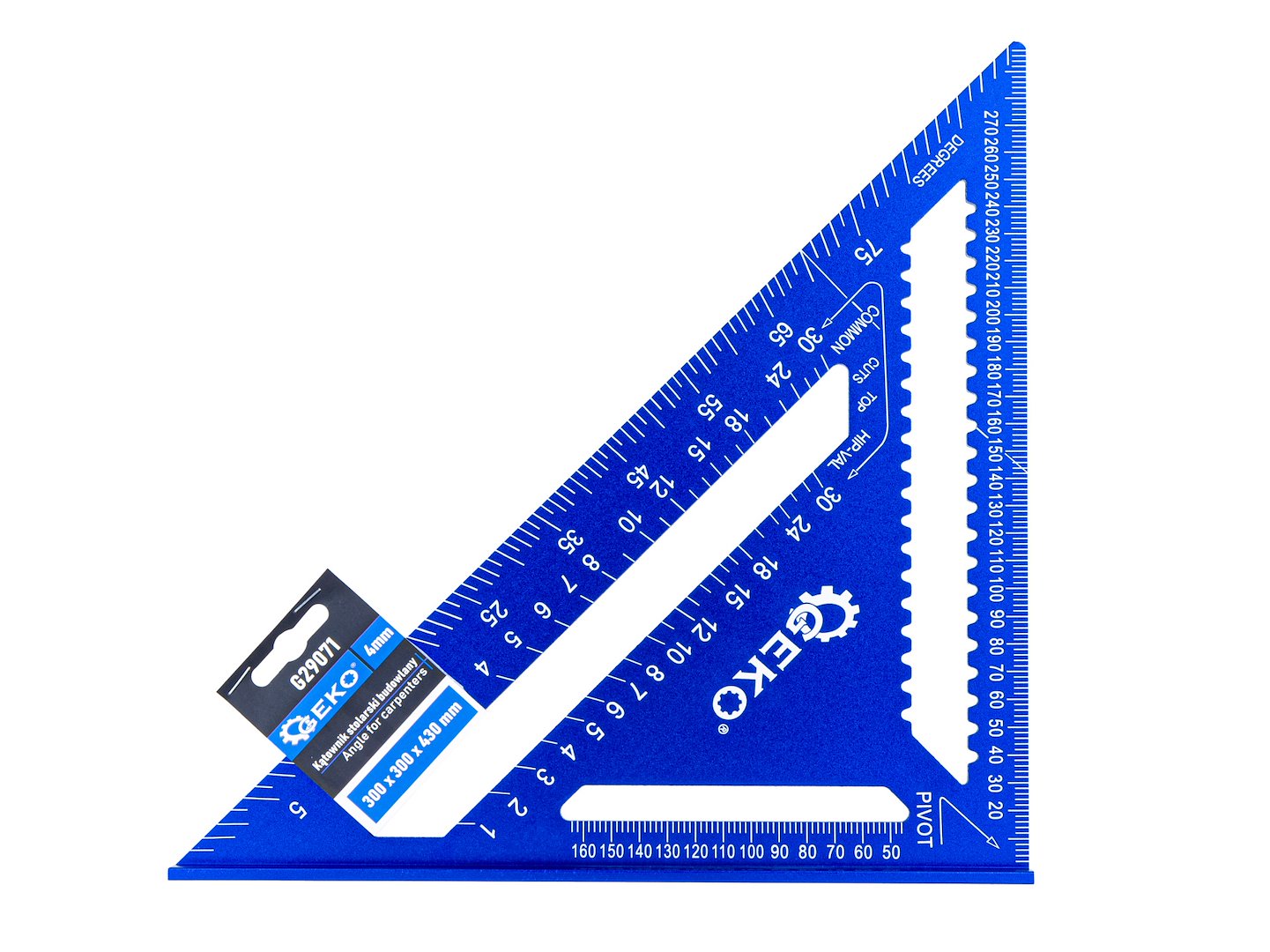 ÉPÍTŐIPARI / ASZTALOS DERÉKSZÖGŰ VONALZÓ 300×300×430 MM