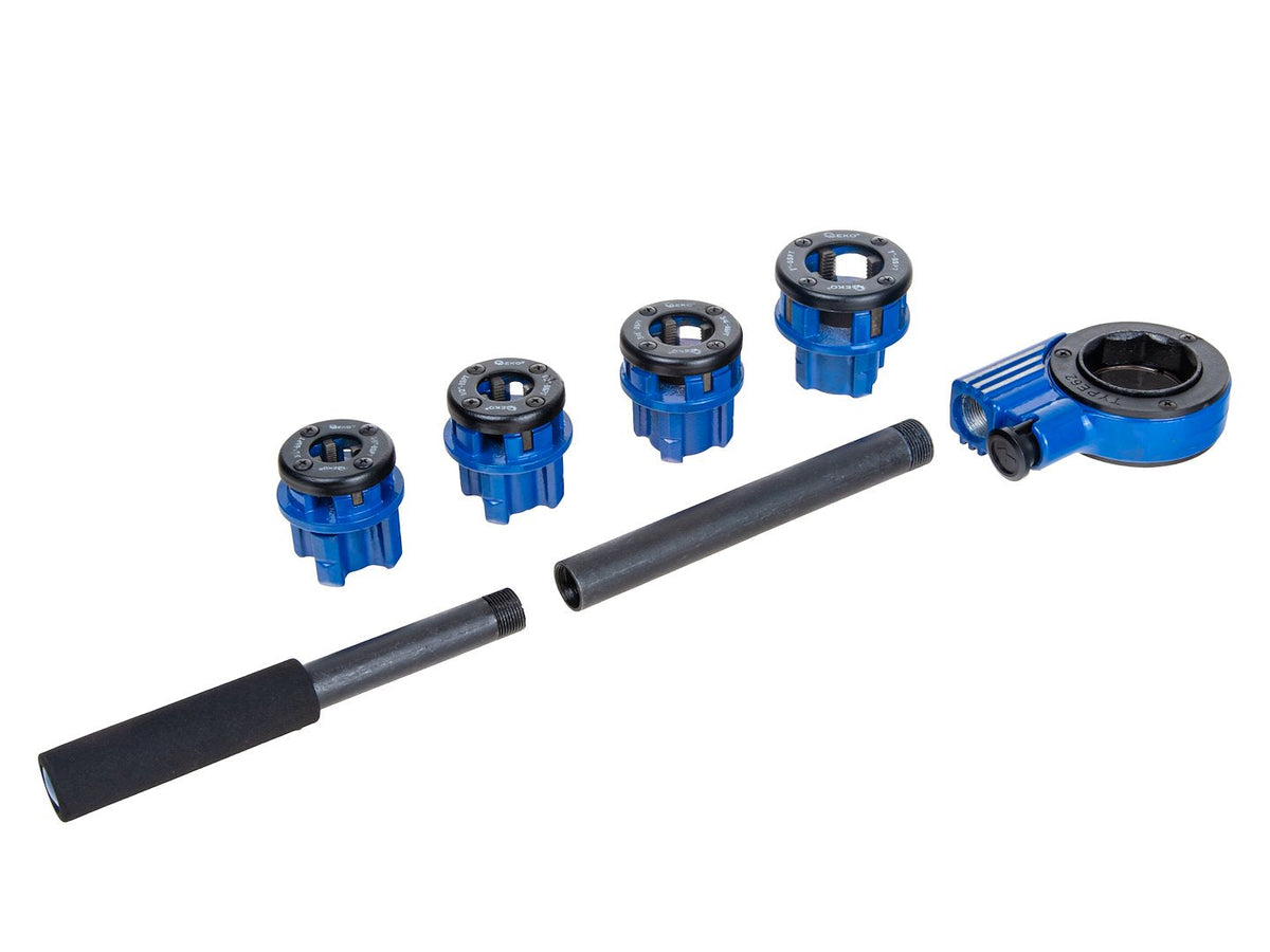 Csőmenetező készlet 3/8"–1" GEKO