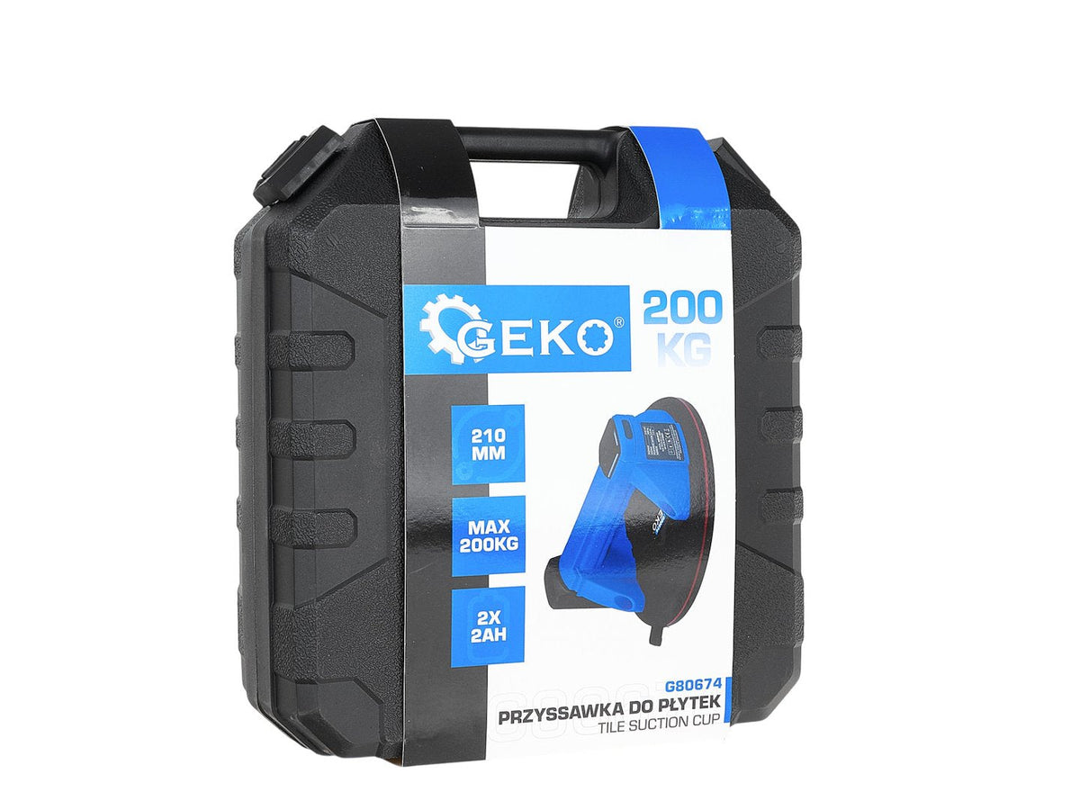 Tapadókorong akkumulátoros 210 mm, 3,7 v, 4,0 ah, 200 kg GEKO