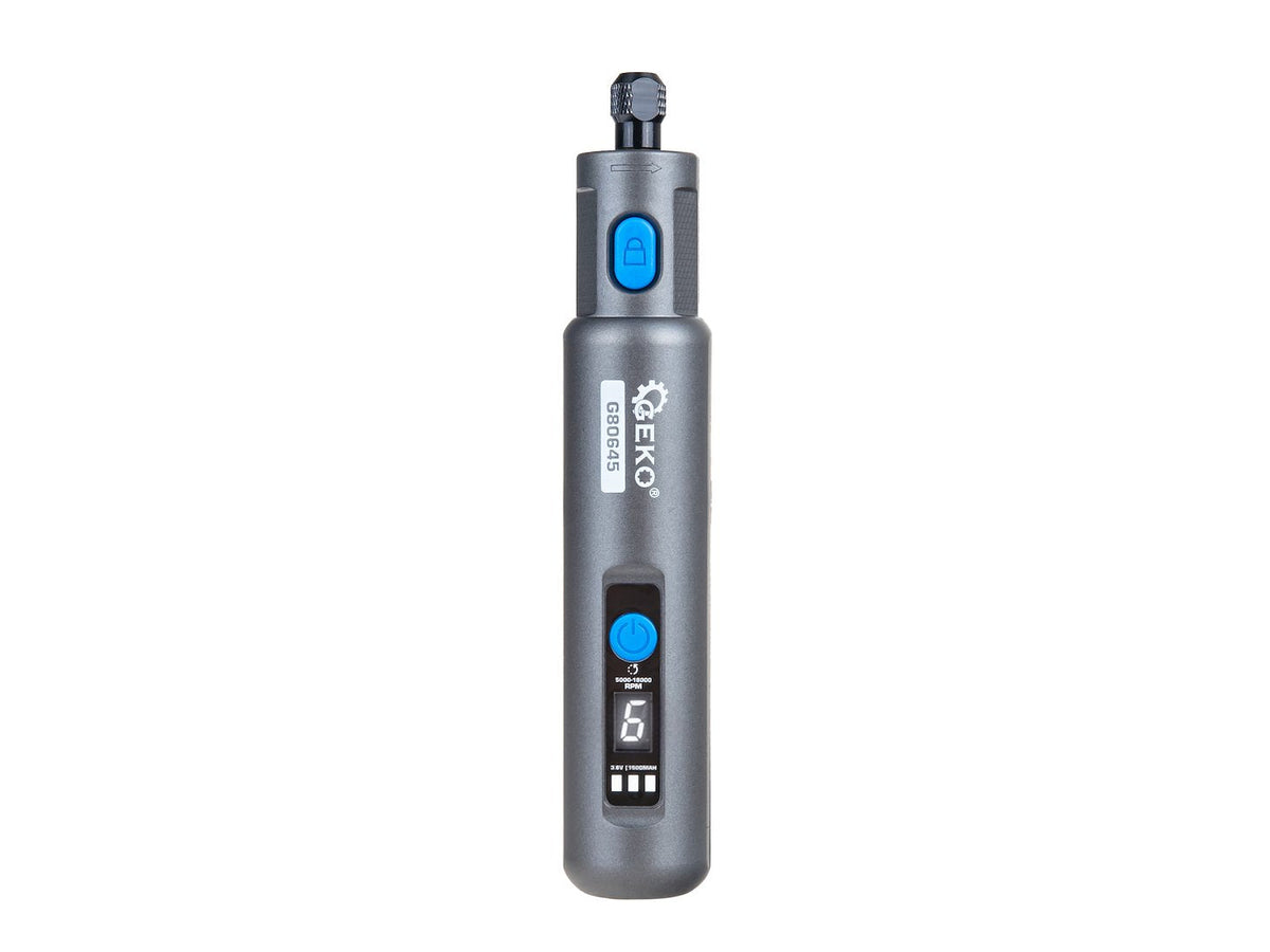 Akkumulátoros mini csiszológép tartozékokkal, 3.6v 1500mah GEKO
