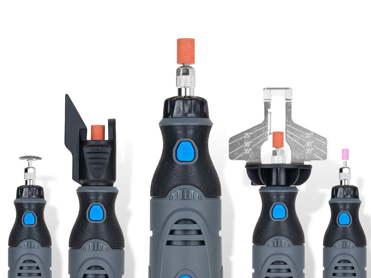 Akkumulátoros egyenes mini csiszológép tartozékokkal 3.6v 1500mah GEKO