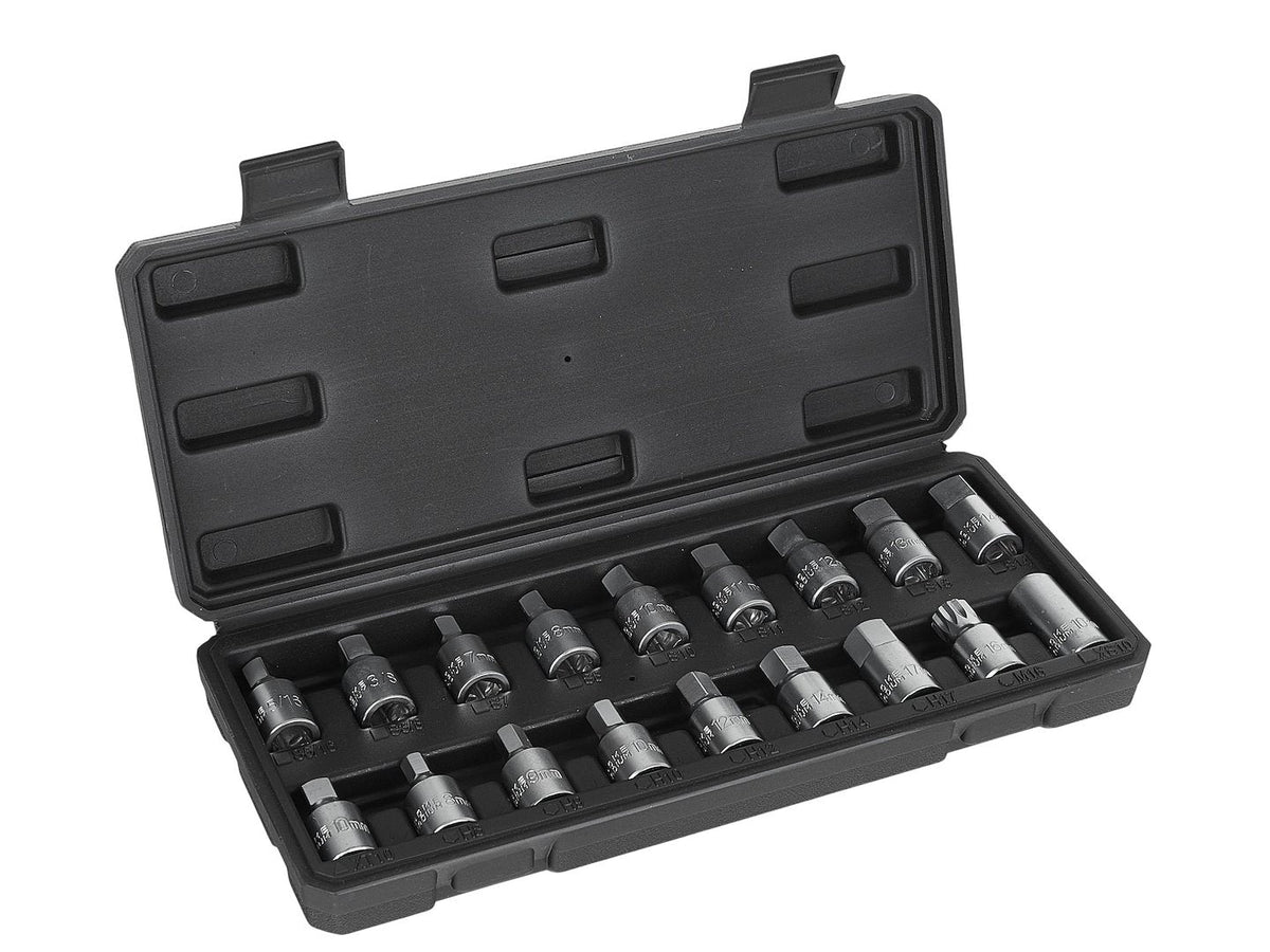 Olajteknő kulcs készlet 3/8" 18 db GEKO
