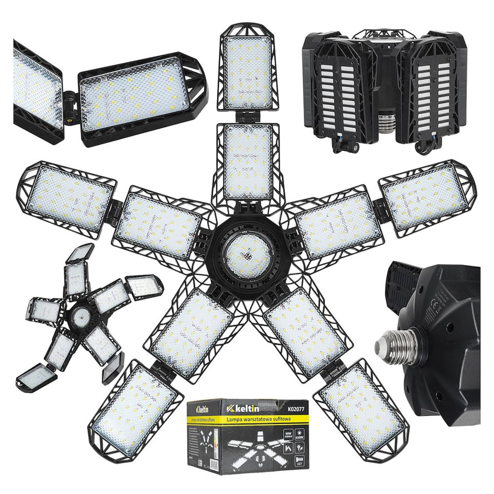 Összecsukható e27 LED lámpa, 90 W, 8300 lm, 6500 K KELTIN