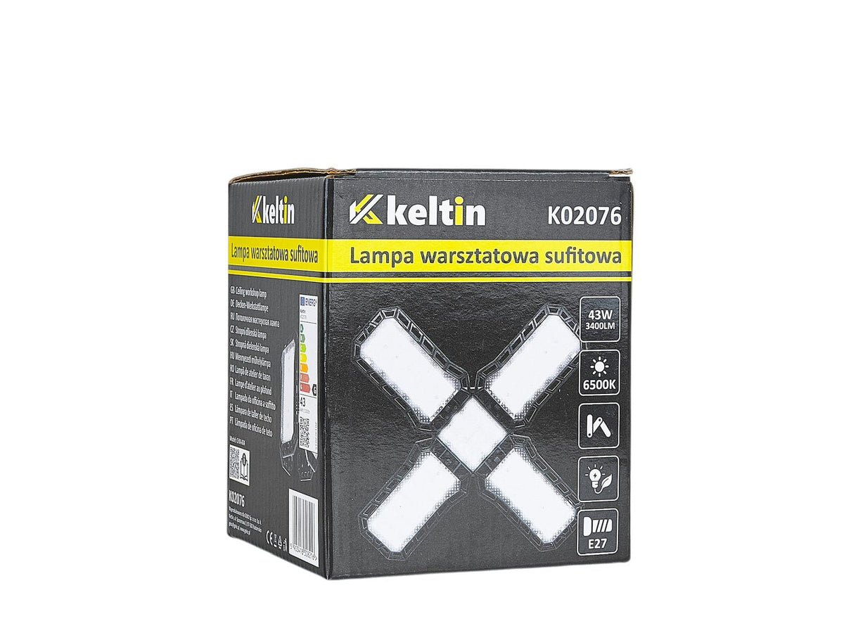 Összecsukható e27 LED lámpa, 43 w, 3400 lm, 6500 k KELTIN