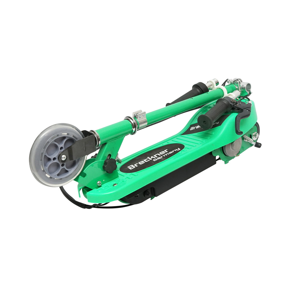 Elektromos roller gyerekeknek, zöld, 120W, 24V, 4.5Ah, max. teherbírás 65 kg, max. sebesség 12 km/h, Breckner Germany