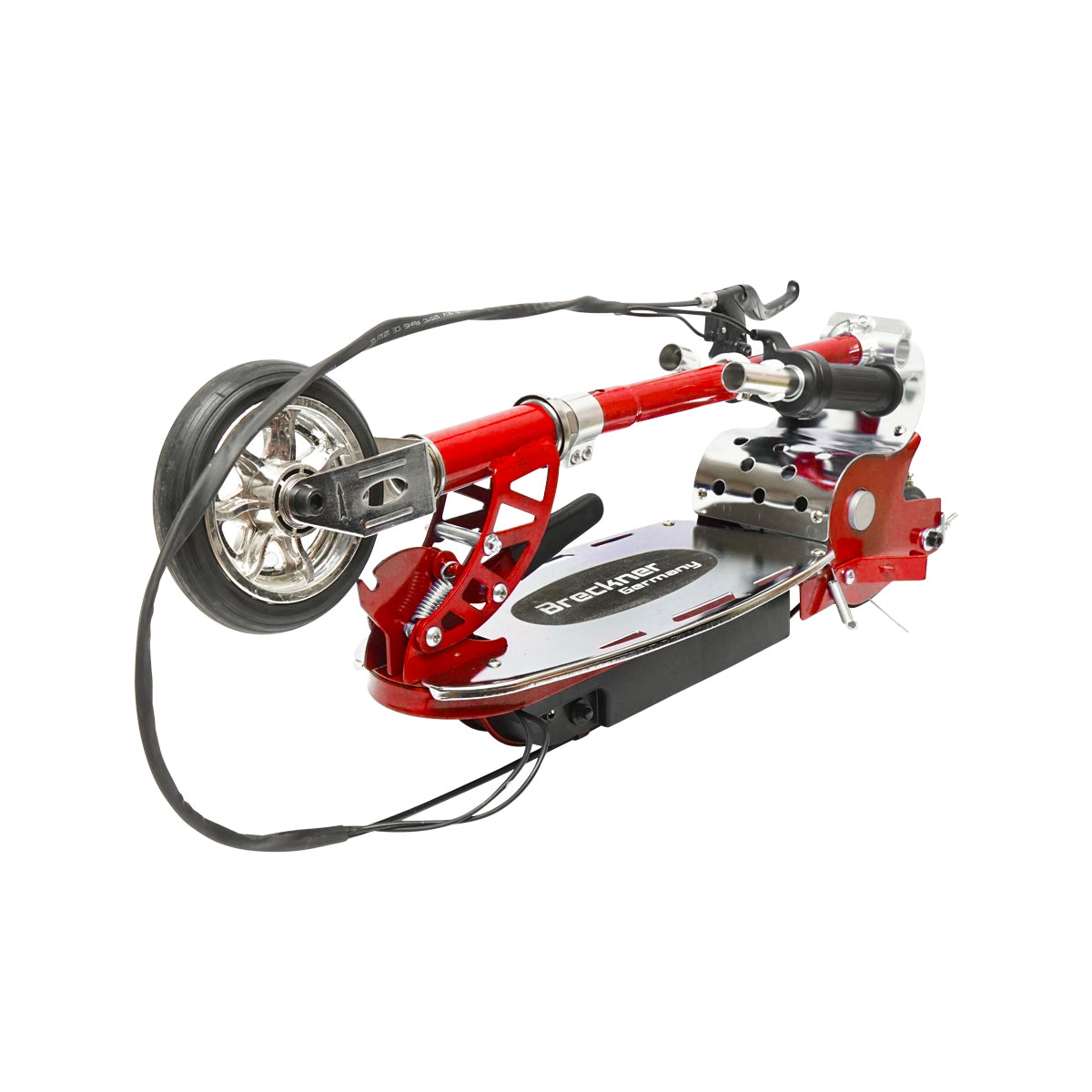 Elektromos roller gyerekeknek, piros, 140W, 24V, 4.5Ah, max. teherbírás 75 kg, max. sebesség 13 km/h, Breckner Germany