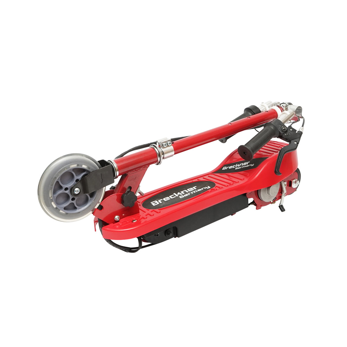 Elektromos roller gyerekeknek, piros, 120W, 24V, 4.5Ah, max. teherbírás 65 kg, max. sebesség 12 km/h, Breckner Germany