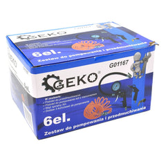 PNEUMATIKUS TARTOZÉKKÉSZLET SŰRÍTETT LEVEGŐS KOMPRESSZORHOZ 6 DB GEKO