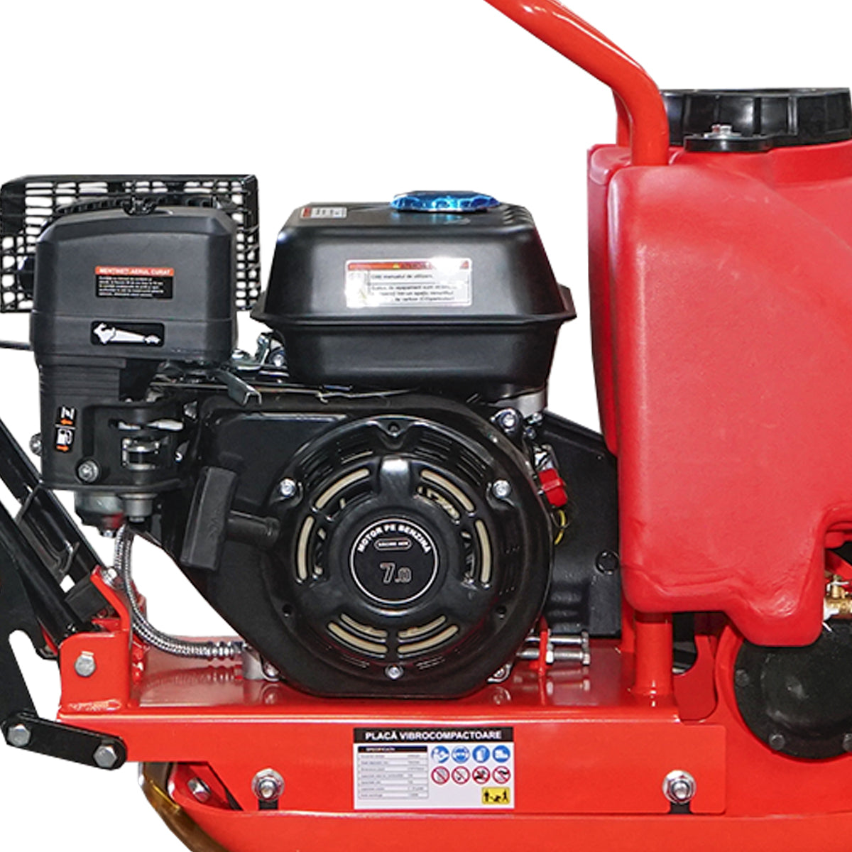 Lapvibrátor C60, 510×370 mm munkafelülettel, Euro 5 szabványú motorral, 196 cm³ / 7 LE, 5900 ford./perc, 58 kg, víztartállyal, Breckner Germany