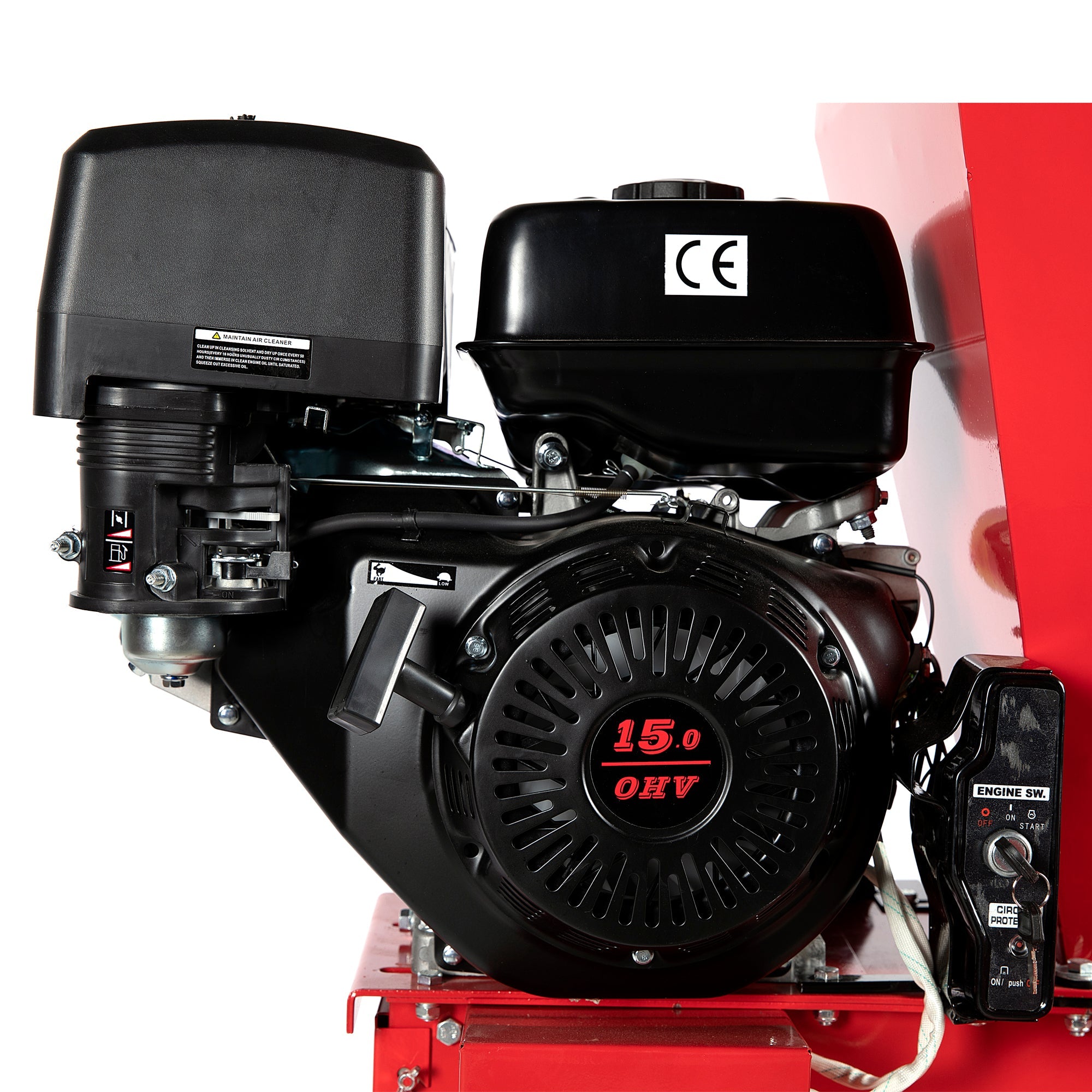 15CP BENZINMOTOROS ÁGAZATTÖRŐ 420CC VERTIKÁLIS RENDSZERREL, 6L ÜZEMANYAGTARTÁLY