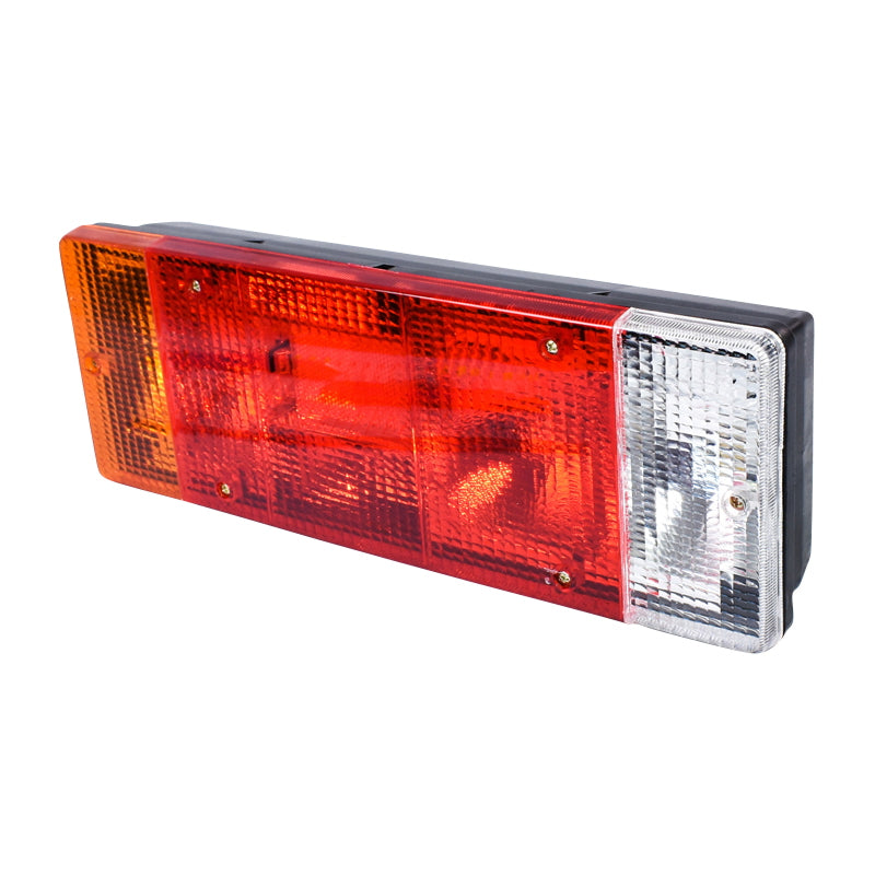 Bal oldali hátsó LED féklámpa teherautóhoz, 12V, tolatófénnyel, DSP-16, 404x141x76 mm