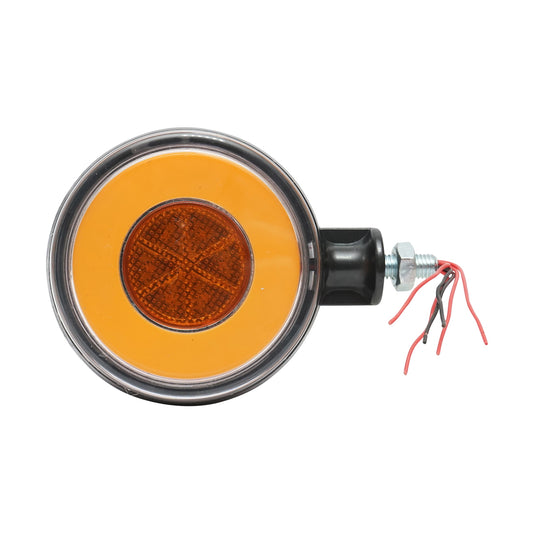Tükörre szerelhető LED helyzetjelző lámpa, 12/24V, piros/sárga, FR0332RY, Breckner Germany