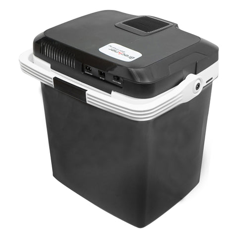 TERMOELEKTROMOS HŰTŐ 26L KAPACITÁS 12V TÁPFESZÜLTSÉG 48W 220V ADAPTERREL BRECKNER GERMANY
