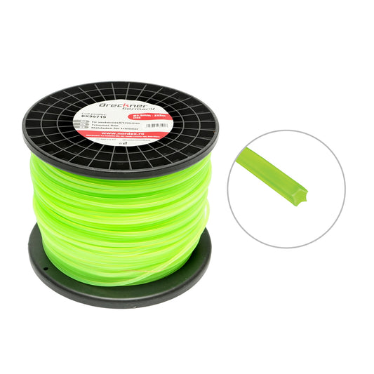 Fűkasza damil, csillag profilú, 3,3 mm × 232 m, Breckner Germany