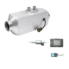 Állóhelyzeti fűtés, sirocou 12V, 5KW, LCD kijelzővel, távirányítóval és Kyocera izzítógyertyával, Breckner Germany