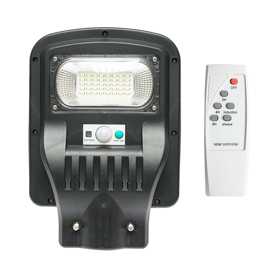 Napelemes LED utcai világítótest 50W, 6500K, IP65, napelemmel, mozgásérzékelővel és távirányítóval, Breckner Germany