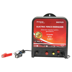 Impulzusgenerátor elektromos kerítéshez, 12 V AC, 3,5 Joule, 40 km hatótáv, Breckner Germany