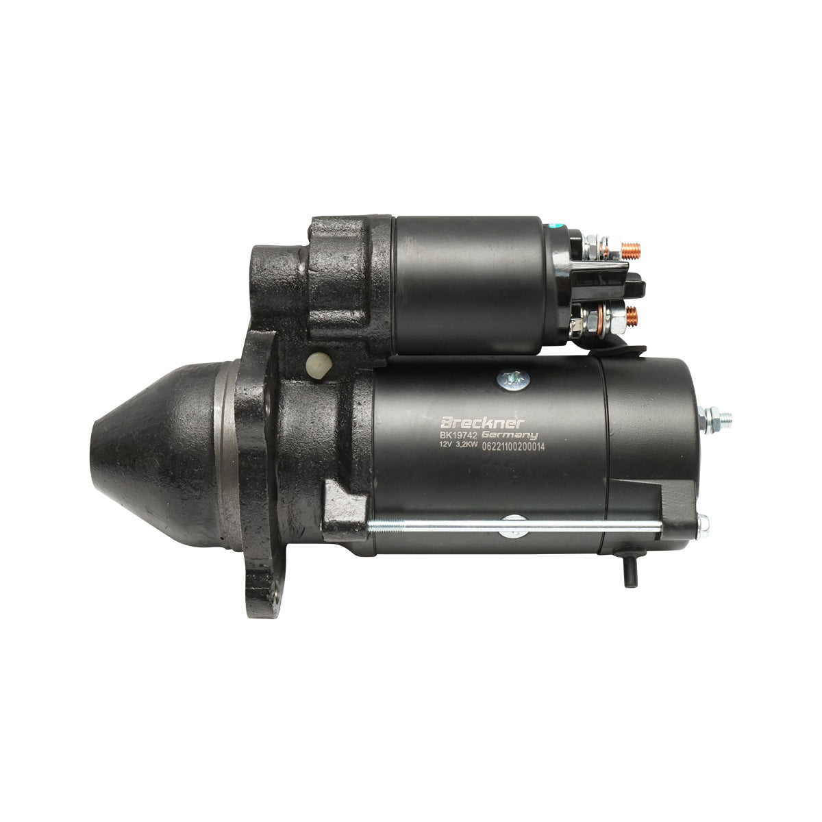 Indítómotor 12V 3.2 kW teljesítménnyel Perkins motoros Erdei traktorhoz Breckner Germany gyártmány