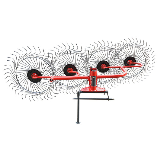 Szénaforgató gereblye 4 forgatóval átmérő 145 cm