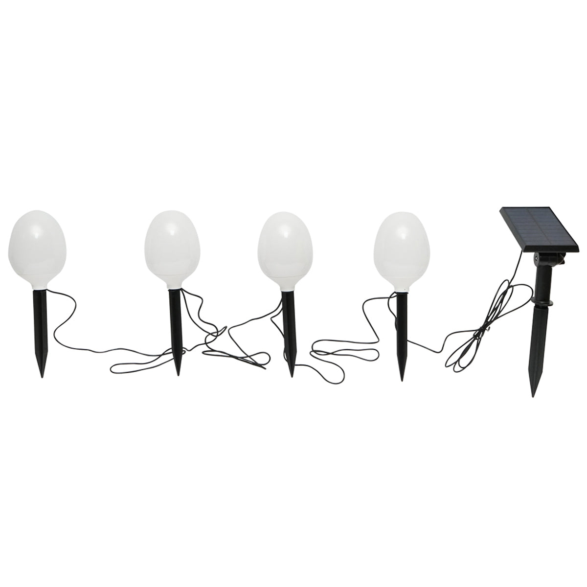 4 darabos kerti lámpa szett, napelemmel és 3.2V, 2200 mAh akkumulátorral, IP65, Breckner Germany