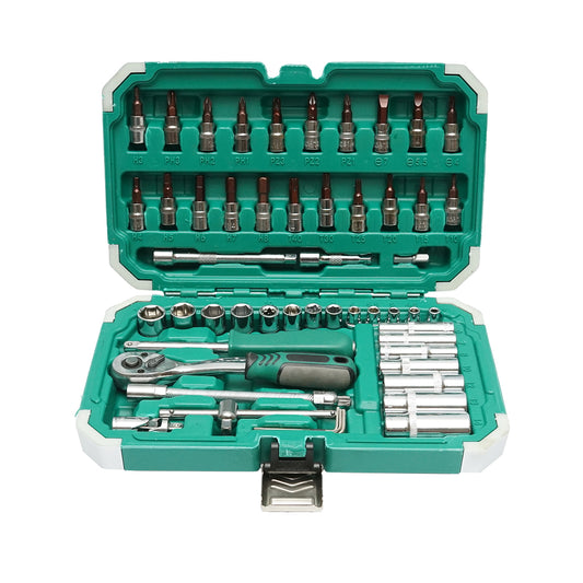 HOSSZÚ DUGÓKULCS KÉSZLET BIT, TORX, RACSNIVAL 53 DB BRECKNER GERMANY