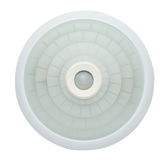 LED mennyezeti lámpa alkonyatérzékelő szenzorral, 220V, E27 2x40W, 360°, 300x105 mm, Breckner Germany