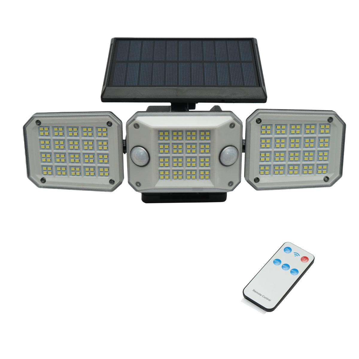 LED lámpa, napelemmel, távirányítóval és 2000 mAh akkumulátorral, IP65, Breckner Germany