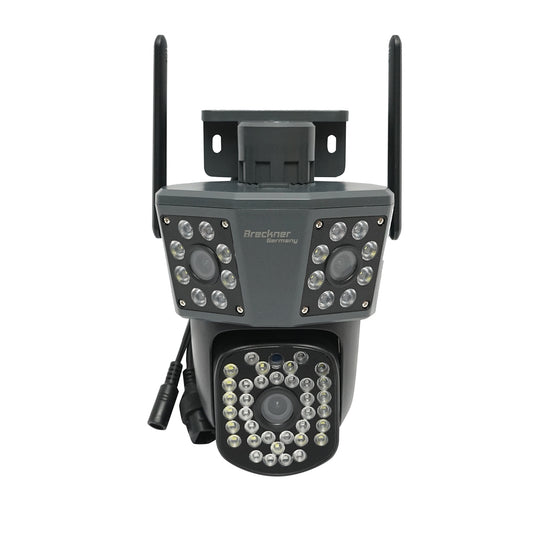 Felügyeleti kamera, 3 lencsével, 3 db 6 MP objektív, WIFI 2.4GHz, 360° forgás, PTZ, mozgásérzékelő, riasztás, emberi jelenlét felismerés, IPC360 Home alkalmazás