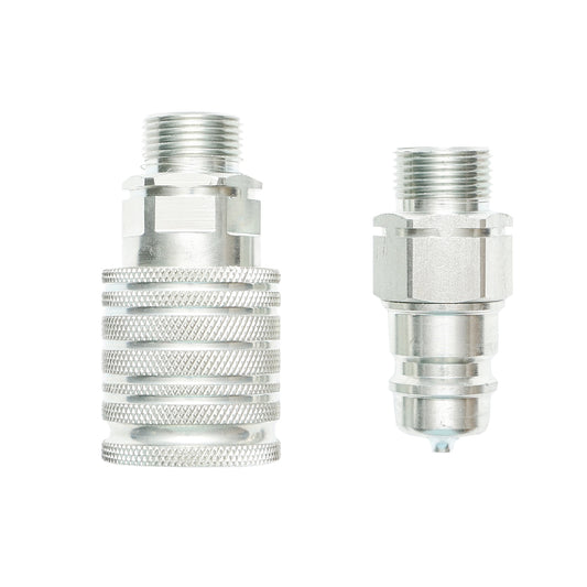 Hidraulikus gyorscsatlakozó pár külső menettel, M22×1.5 mm, Breckner Germany