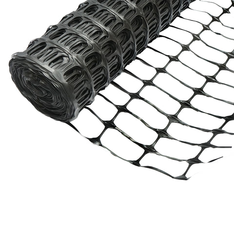 TÉRELVÁLASZTÓ KERÍTÉSHÁLÓ 1X50 M, 70X40MM SZEMEKKEL, 110G/M, FEKETE