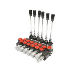 HIDRAULIKUS 6-KAROS ELOSZTÓSZELEP 40L/MIN ÁTFOLYÁS REDUKCIÓVAL -15 /+80 BRECKNER GERMANY