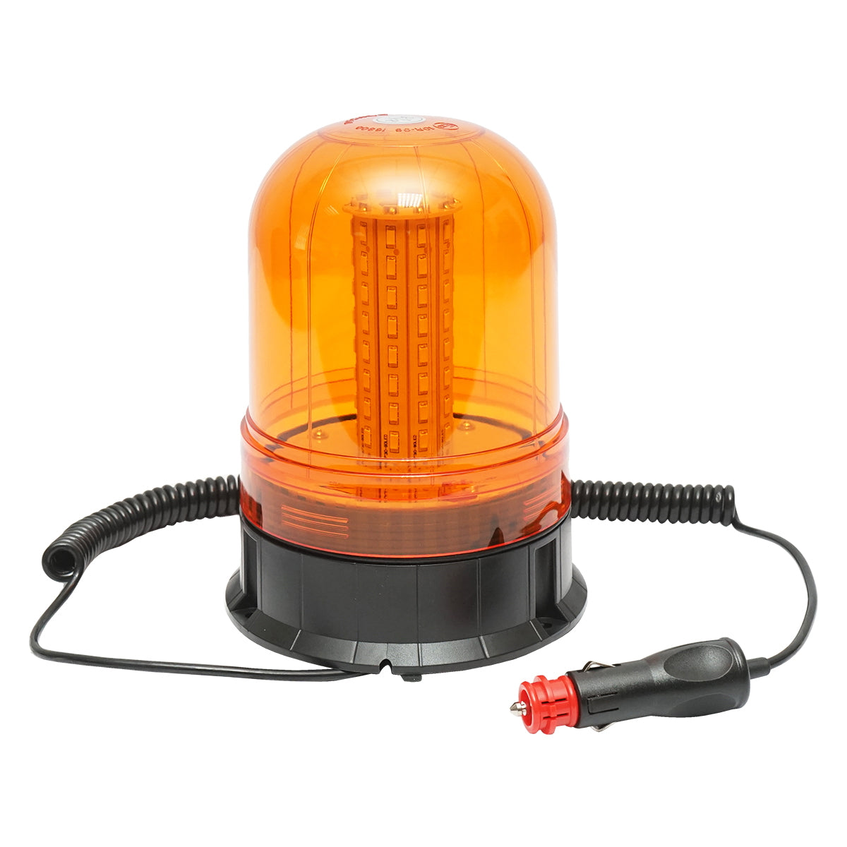 LED villogó, 12–24V, 3 funkcióval, mágneses talppal, IP65