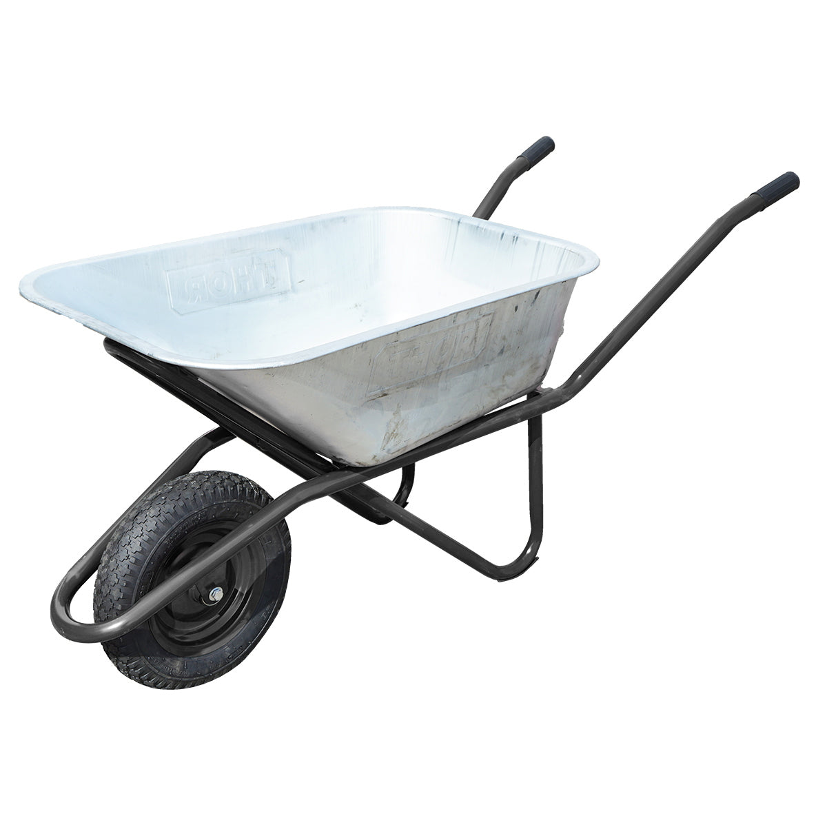 Fém talicska 100L pneumatikus kerékkel 400/8 és horganyzott 895X642X298mm Thor