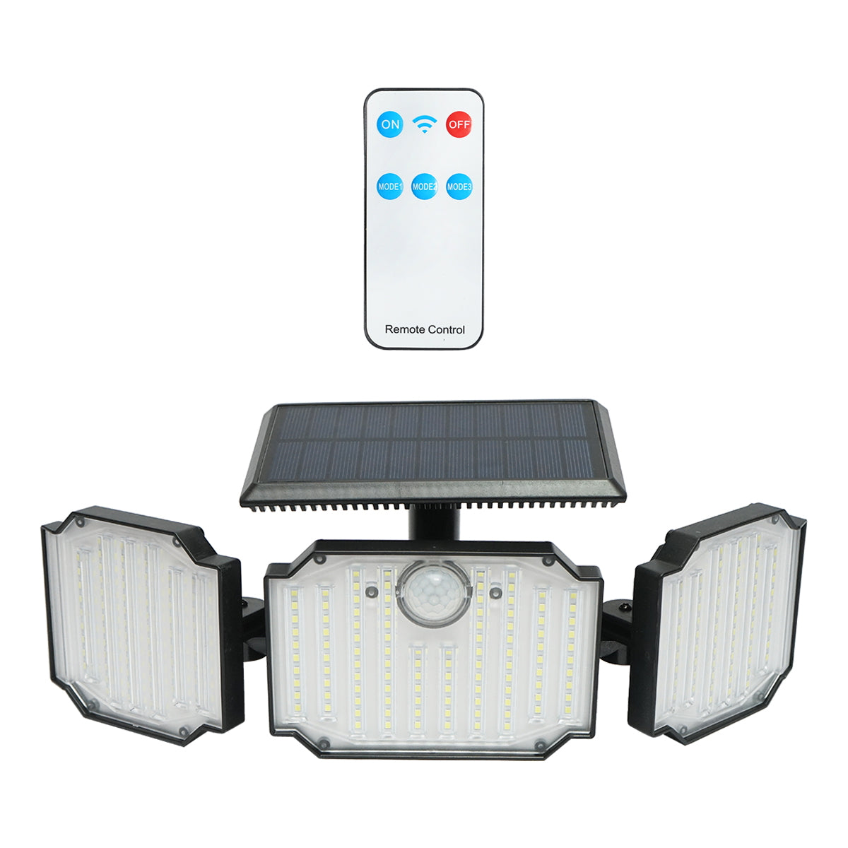LED lámpa, napelemmel, távirányítóval és 2000 mAh akkumulátorral, IP65, Breckner Germany