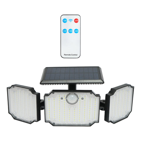 LED LÁMPA, NAPELEMMEL, TÁVIRÁNYÍTÓVAL ÉS 2000 MAH AKKUMULÁTORRAL, IP65, BRECKNER GERMANY
