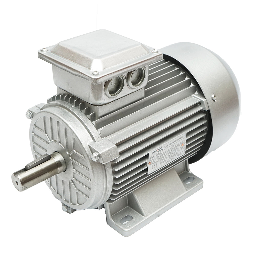 Háromfázisú villanymotor 3KW, 380V réz tekercseléssel és IP44 alumínium házzal