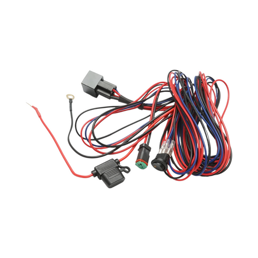 Kábelköteg nyomógombbal, relével és biztosítékkal, 12V/40A, Breckner Germany