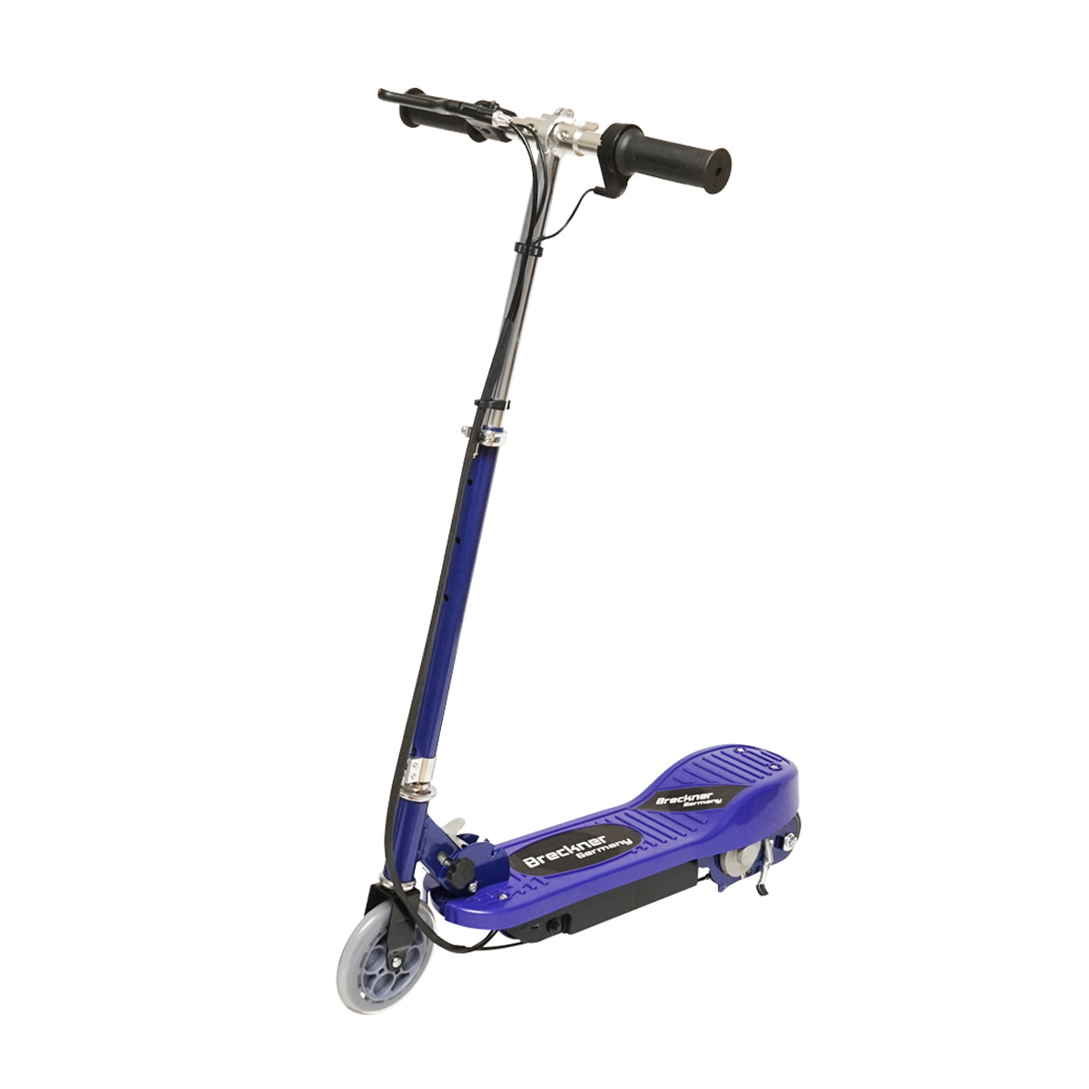 Elektromos roller gyerekeknek, kék, 120W, 24V, 4.5Ah, max. teherbírás 65 kg, max. sebesség 12 km/h, Breckner Germany