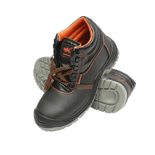 Védőbakancs, 42-es méret, acél lábujjvédővel és talplemezzel, típus: 5001